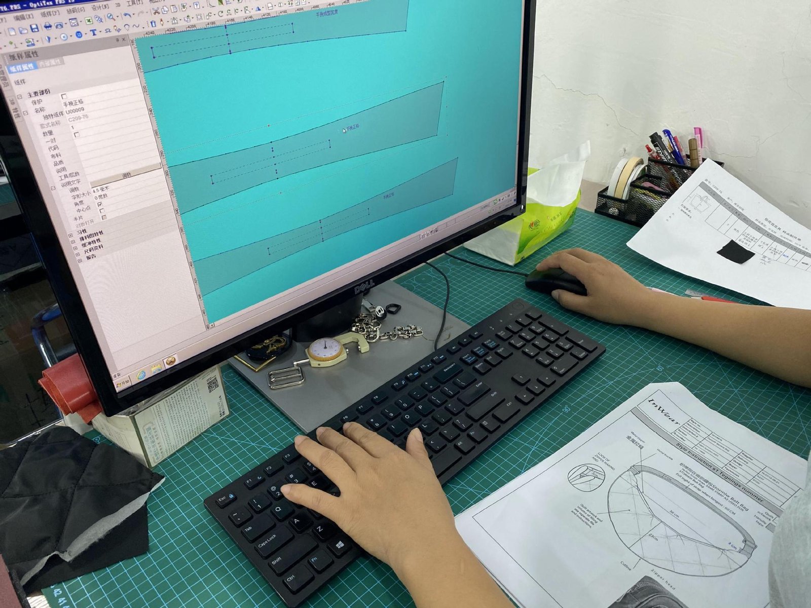 Digital bag pattern development