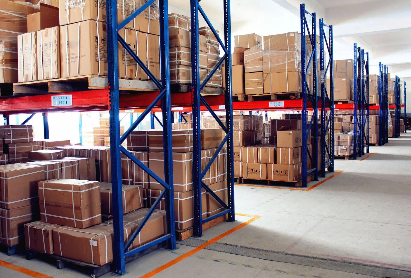Export cartons in the MAZ Outdoor warehouse
