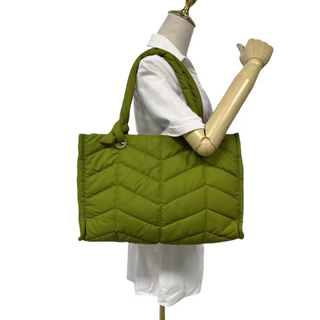 Large Casual Quilted Puffer Tote