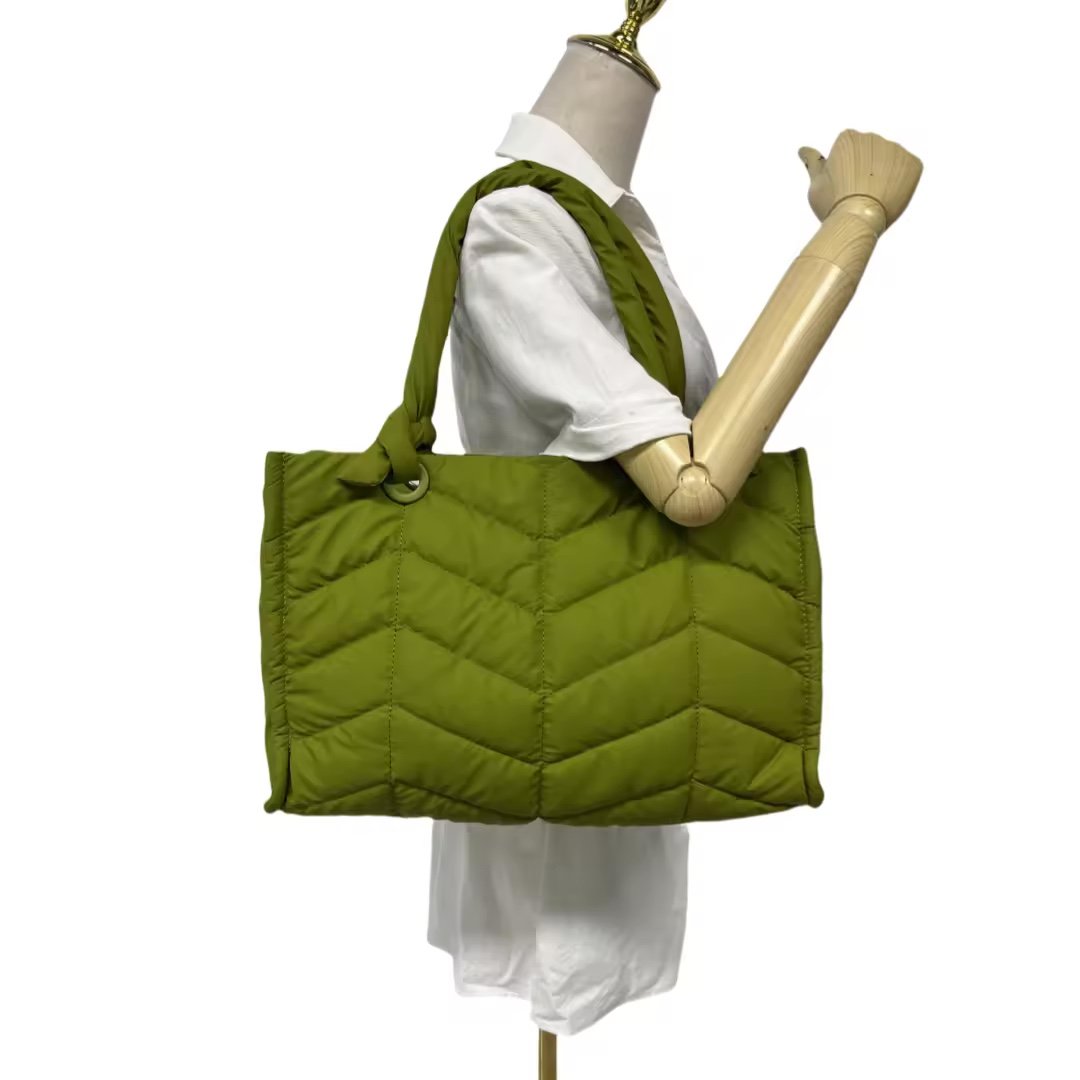 Large Casual Quilted Puffer Tote