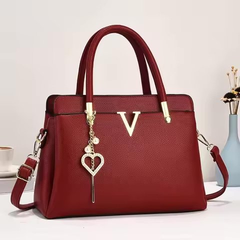 Lychee PU Logo Satchel