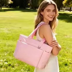 Multi-Pocket Puffer Diaper Bag