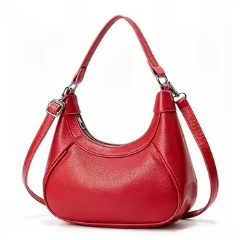 PU Leather Crescent Shoulder Bag